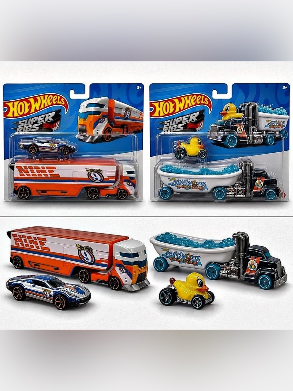Hot Wheels Super Rigs Vehicle Sets